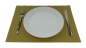 Set Fertigservietten + Platzdeckchen im Kombinationslook Set-PD-Gold+E3X-1613-Gold-Dunkelgrün