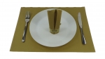 Servietten Fertigservietten + Platzdekchen im Set Set-PD-016-Gold+S-LNSX-016-Gold