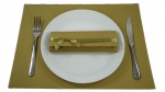 Set Fertigservietten + Platzdeckchen im Kombinationslook Set-PD-Gold+E3X-016-Gold Sepkina