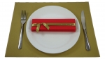 Set Fertigservietten + Platzdeckchen im Kombinationslook Set-PD-Gold+E3X-0916-Rot-Gold